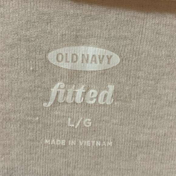 NWT Old Navy Fitted T-shirt Tee Short Sleeve Tee Top Pink Sz L - Picture 5 of 9